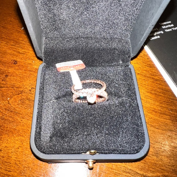 10k rose gold Engagement ring set - Picture 2 of 8